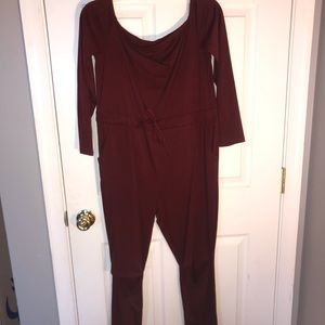 Burgundy Jumpsuit